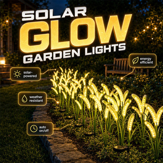 Luces Decorativas de Jardín Solar con Forma de Cola de Zorro