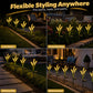 Luces Decorativas de Jardín Solar con Forma de Cola de Zorro