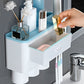 Organizador de Baño con Portacepillos y Dispensador de Pasta Dental