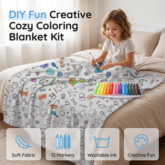 Kit de Manta para Colorear Creativa y Acogedora