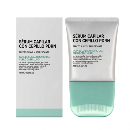 Sérum capilar con aplicador de cepillo para el cuidado diario del cuero cabelludo