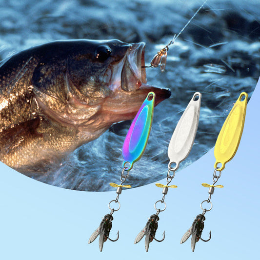Señuelo de Pesca de Metal con Hélice Giratorio para Captura de Peces