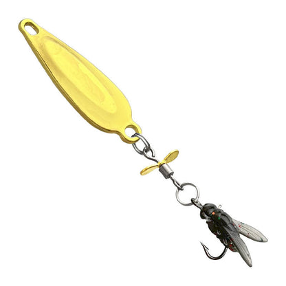 Señuelo de Pesca de Metal con Hélice Giratorio para Captura de Peces