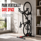 Soporte Plegable para Bicicleta | Doble Barra en U | Aparcamiento Vertical para Bici de Ruta y Montaña