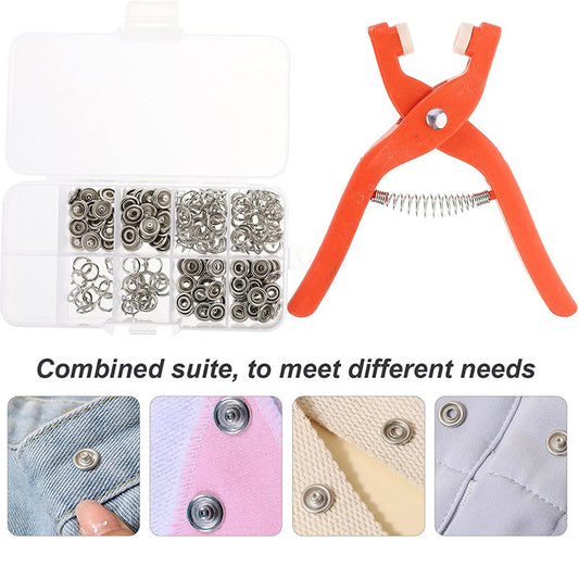 🧷 50% de descuento solo hoy ✨ Kit de pinza para broches de presión sin coser