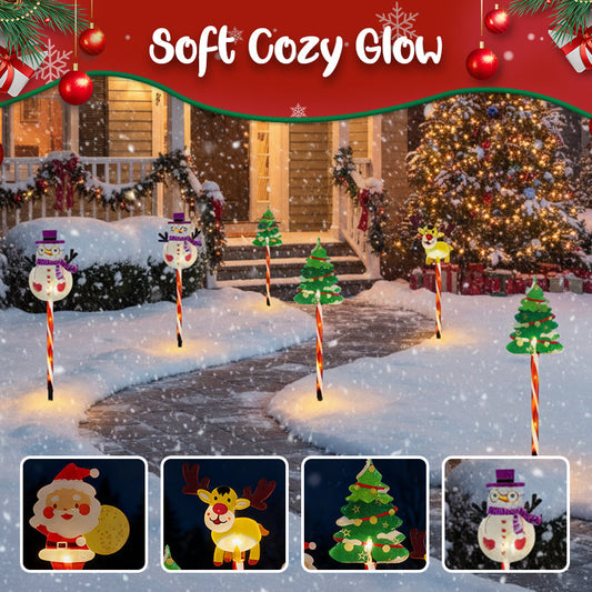 🎄 ¡50% de descuento! Luces navideñas decorativas con estaca · Versión solar o a pilas ✨