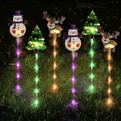 🎄 ¡50% de descuento! Luces navideñas decorativas con estaca · Versión solar o a pilas ✨