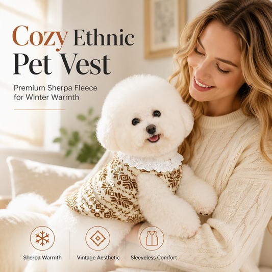 ⏳ ¡50% de descuento por tiempo limitado! Jersey de cuello alto para perros pequeños y gatos · Tallas XS–2XL 🐶🐱