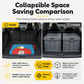 Bonito organizador plegable de maletero con diseño infantil, gran capacidad, canasta colapsible para guardar artículos varios