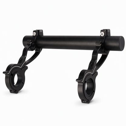 Extensor de manillar de bicicleta de aluminio · Barra de 20 cm con doble abrazadera
