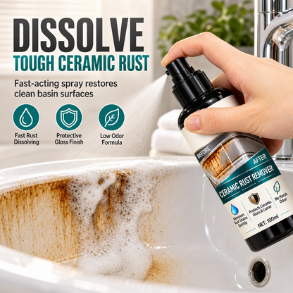 ⏳ ¡50 % de descuento por tiempo limitado! Espray quitamanchas de óxido y antical para cerámica · 100 ml