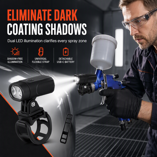 🔧 ¡50 % DE DESCUENTO POR TIEMPO LIMITADO! ✨ Luz LED para pistola de pintura con batería extraíble