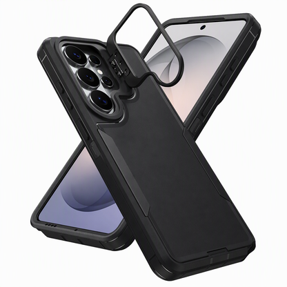 Funda protectora para Samsung Galaxy con soporte metálico plegable y esquinas reforzadas