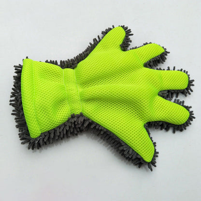 ⏰ ¡50 % DE DESCUENTO! 🔥 Guantes de lavado para coche de doble cara y cinco dedos