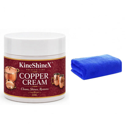 Pasta limpiadora para cobre de 50 ml con paño · Para ollas y vasos compatibles