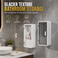 🛁 ¡50% de descuento por tiempo limitado! Organizador de baño de pared sin taladrar · Textura ondulada y drenaje