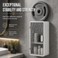 🛁 ¡50% de descuento por tiempo limitado! Organizador de baño de pared sin taladrar · Textura ondulada y drenaje