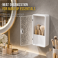 🛁 ¡50% de descuento por tiempo limitado! Organizador de baño de pared sin taladrar · Textura ondulada y drenaje