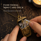 🌸 ¡50% de descuento! Collar con colgante de tarot en miniatura · Acabado dorado de estilo vintage