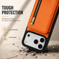 Funda cartera plegable para móvil con diseño bandolera y soporte