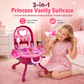 🎀 ¡50% de descuento! Maleta tocador infantil 3 en 1 · Juego de imitación portátil