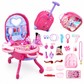 🎀 ¡50% de descuento! Maleta tocador infantil 3 en 1 · Juego de imitación portátil