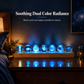 Luz decorativa de esferas de cristal con motivos astronómicos · Base de madera · USB