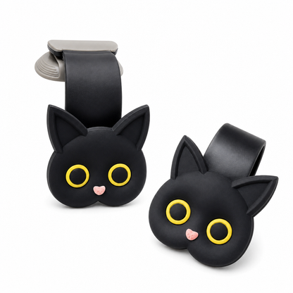 📢 ¡Compra 1 y llévate 1 gratis! Gancho para reposacabezas de coche con diseño de gato