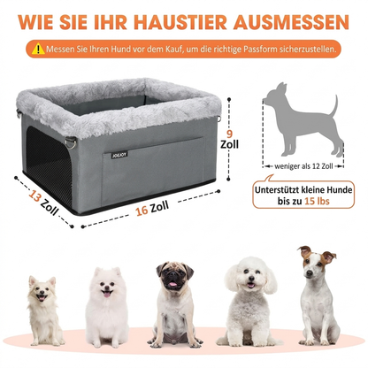 🐕 Asiento elevado para perros con estructura metálica y tejido Oxford