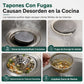Tapón de pulsación para fregadero con cesta filtrante