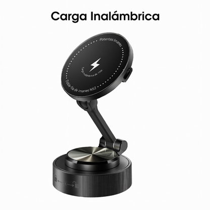 Soporte magnético orientable para móvil · versiones con y sin carga inalámbrica