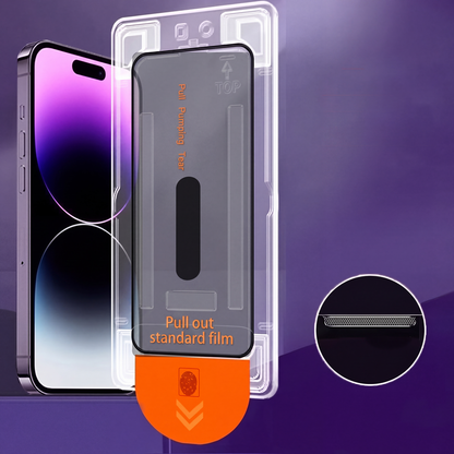 📱 ¡50 % de descuento! Protector de pantalla de cristal templado con filtro de privacidad y caja de instalación