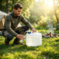 Depósito de agua plegable con válvula y asa para camping · de 3 a 15 L