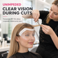 Viseras faciales transparentes desechables para peluquería · autoadhesivas · 50 uds por paquete