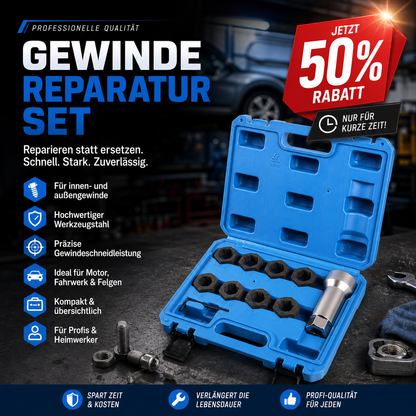 Kit de 10 Piezas para Reparación de Roscas de Árboles de Transmisión